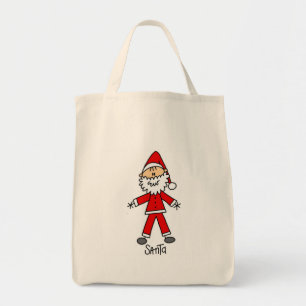 Tote Bag Stick Figure Santa Claus Tshirts et cadeaux