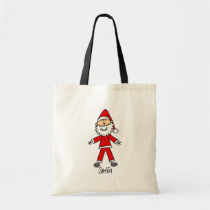 Tote Bag Stick Figure Santa Claus Tshirts et cadeaux