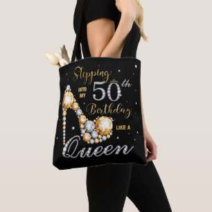 Tote Bag Stiletto High Heel Stepping dans My 50th Birthday