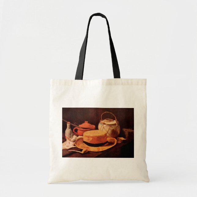 Tote Bag Still Life Casquette de paille jaune par Vincent v (Devant)