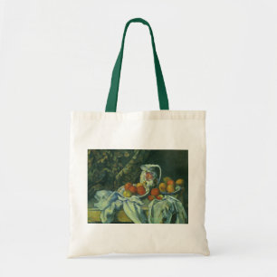 Tote Bag Still Life, Curtain and Pitcher par Paul Cezanne