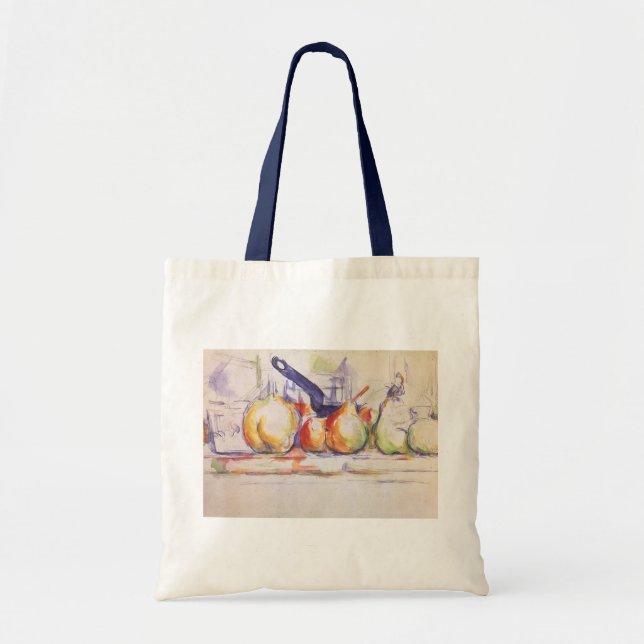 Tote Bag Still Life with Saucepan par Paul Cezanne (Devant)