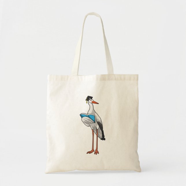 Tote Bag Stork as Teacher (Devant)