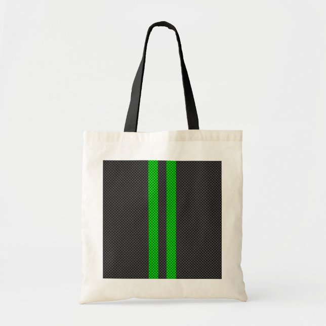 Tote Bag Stripes de Green Carbon (Devant)