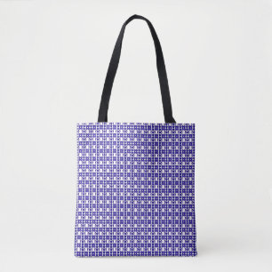 Tote Bag Structure d'art Blue Gem