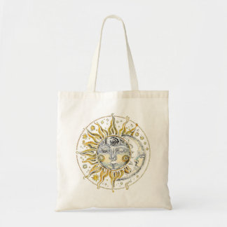 Tote Bag Style classique Sun&Moon&Star Divination Astrologi