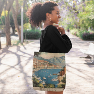Tote Bag Style de déclaration de port méditerranéen