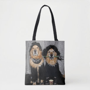 Tote Bag Style de Goth de golden retriever