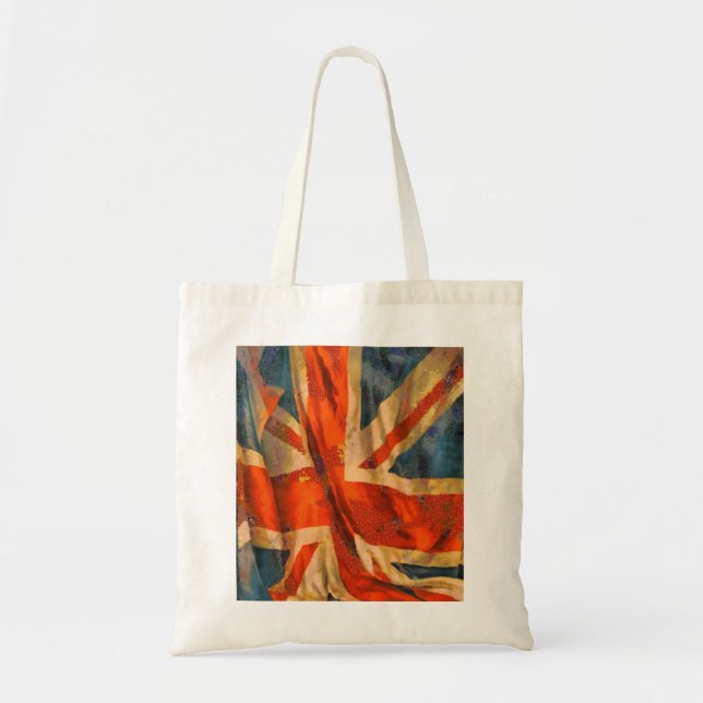 Tote Bag Style Grunge Union Jack Drapeau britannique (Devant)