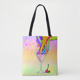 TOTE BAG STYLE MARTINI D'ART DE POP D'ANNÉES '60