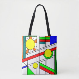 Tote Bag Style moderne en verre de trait