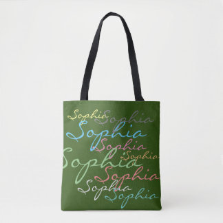 Tote Bag Style moderne Maximaliste Personnalisé Typographie