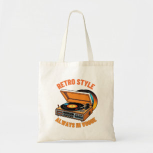 Tote Bag Style rétro, toujours en Vogue Black BG