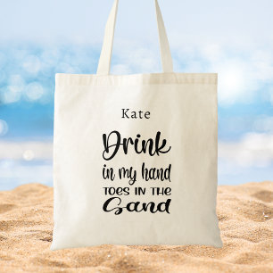 Tote Bag Style tendance Noir & Blanc Moderne Weekend Vibes