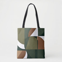 Tote Bag Style terrestre chic géométrique