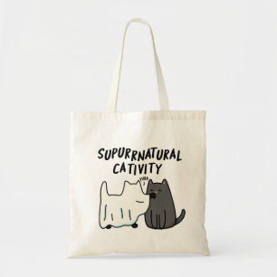 Tote Bag Su-purr-naturelle Cativité Funny Cat Pun