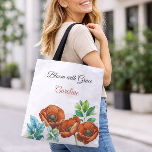 Tote Bag Sublime Aquarelle Rouge Pépites joyeuse retraite
