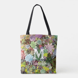 Tote Bag Succulents colorés