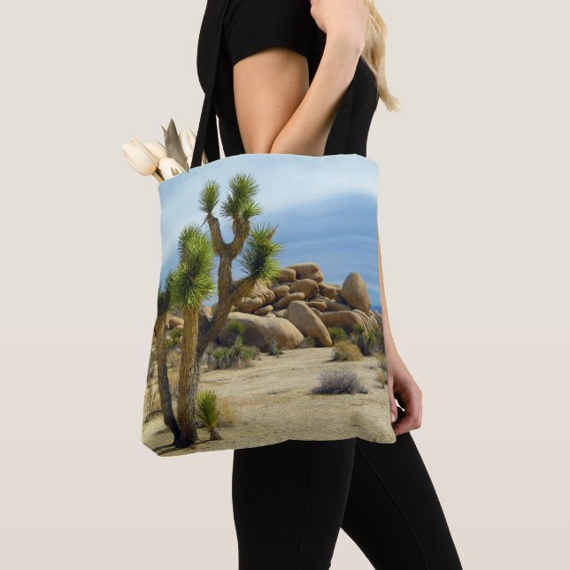 Tote Bag Succulents du désert de Californie, rochers et cie (De près)
