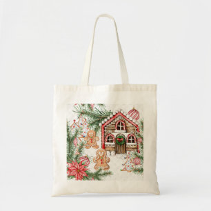 Tote Bag Sucre de canne house, homme en pain d'épices, poi