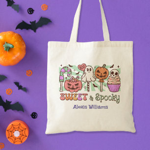 Tote Bag Sucré et éffrayant, astuce ou traiter Budget
