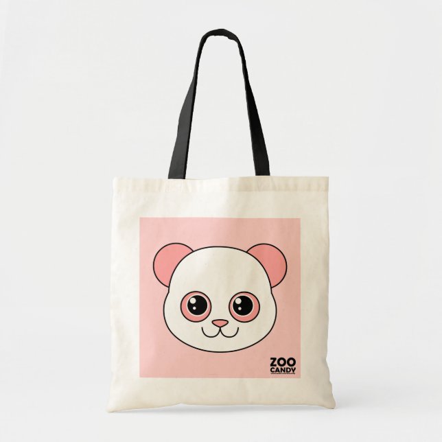 Tote Bag Sucrerie de coton mignonne de panda (Devant)