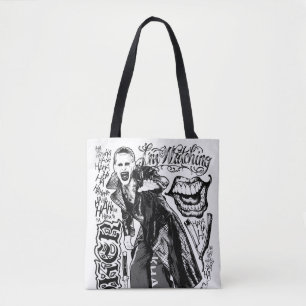 Tote Bag Suicide Squad Joker Typography Photo