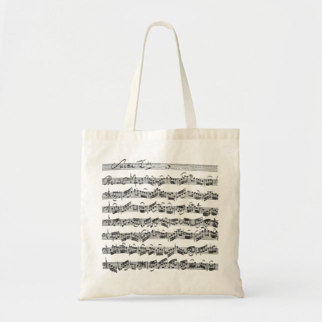 Tote Bag Suite de violoncelle de Bach (Devant)