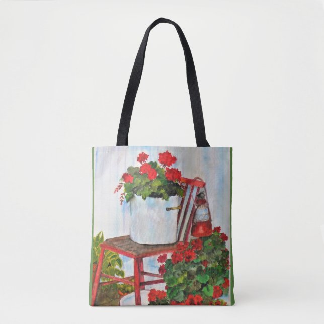 Tote Bag Summer Geraniums Tasche (Vorderseite)