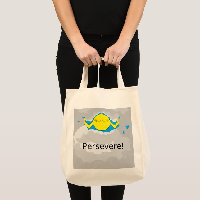 Tote Bag Sun and Storm Clouds:  Grocery (Devant (produit))
