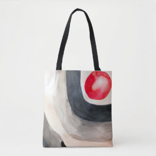 Tote Bag Sun gris et noir art moderne abstrait