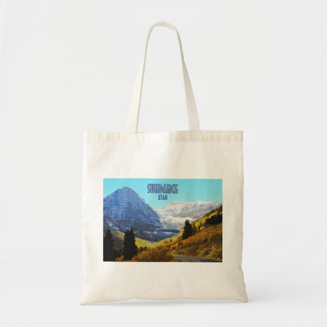 Tote Bag Sundance Utah Mountains Vintage (Devant)