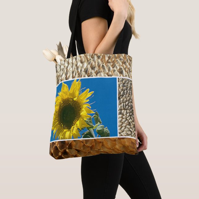 Tote Bag - Sunflower Collage Tasche (Von Nahem)