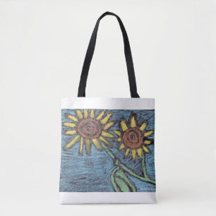 Tote Bag Sunflowers Forever - Art pour enfants pour CHOC