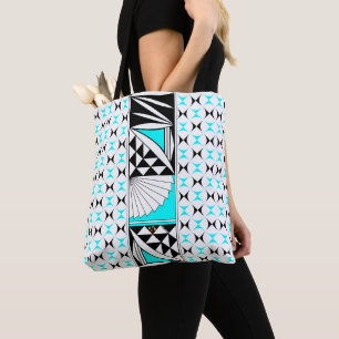Tote Bag Sunrise sud-ouest en Tuquoise