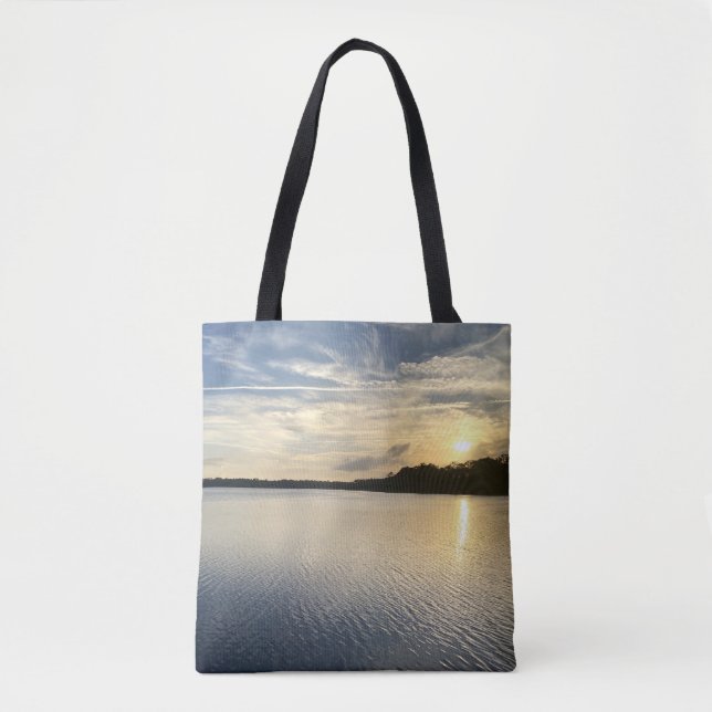 Tote Bag Sunset Over Wildcat Lake (Devant)