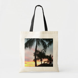 Tote Bag Sunset Palms Tropical Paysage Photographie