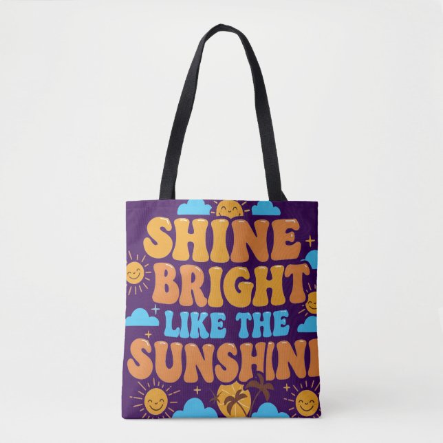 Tote Bag Sunshine on the Go - Bold & Uplifting (Devant)