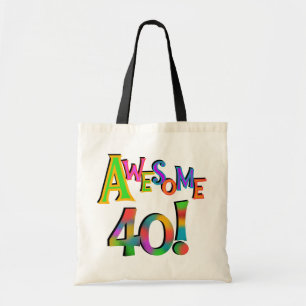 Tote Bag Super 40 T-shirts et cadeaux d'anniversaire