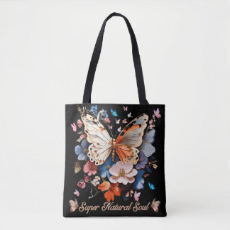 Tote Bag Super Âme Naturelle : Jardin des Papillons