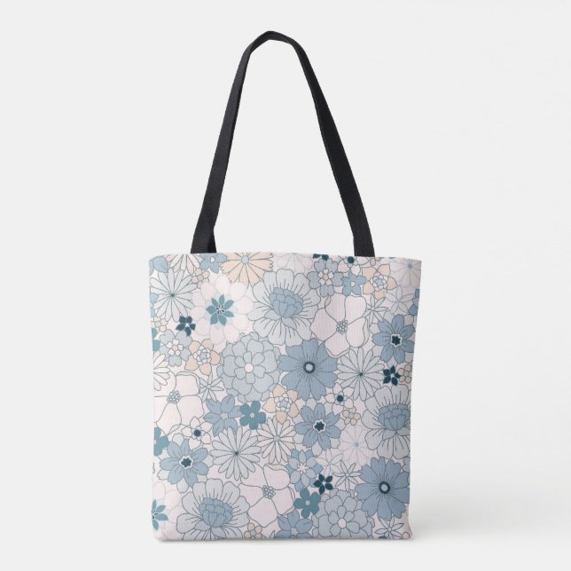 Tote Bag Super Bleu Blossom Fourre-tout (Dos)