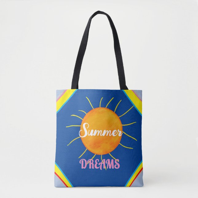 Tote Bag Super été rêve soleil (Devant)