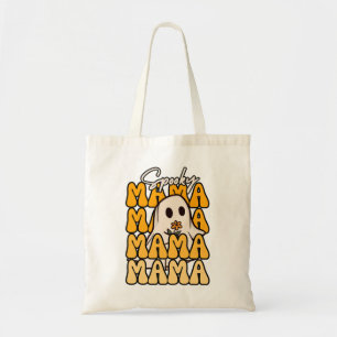 Tote Bag Super Halloween Fleur fantôme de maman drôle hallo