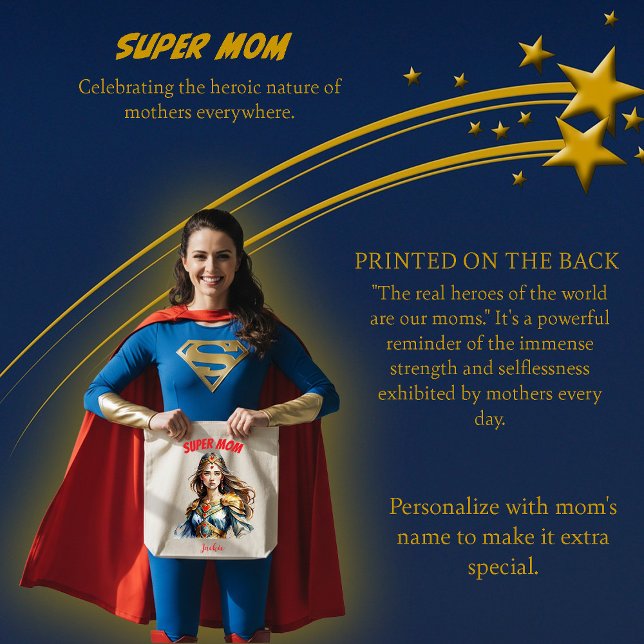 Tote Bag Super Maman (Créateur téléchargé)