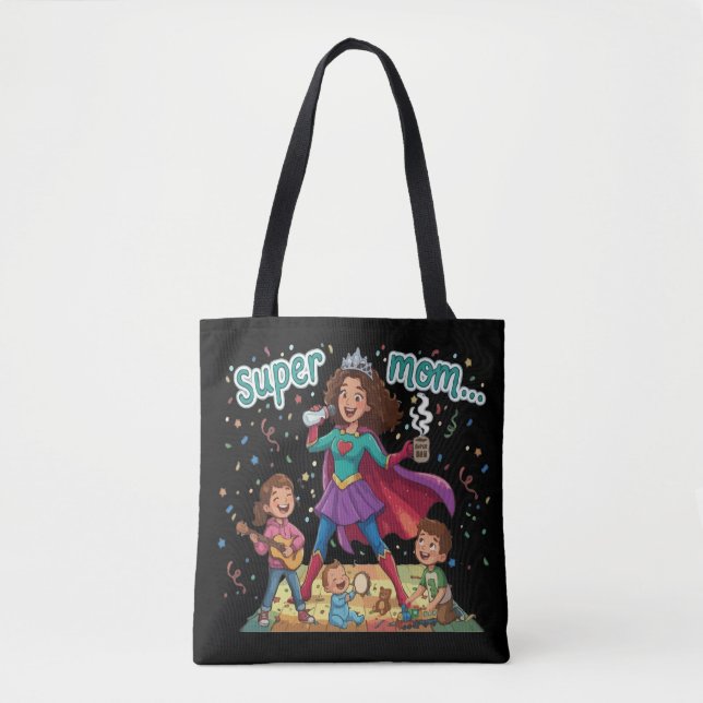 Tote Bag Super Maman Héroïne - Célébration de la Fête des M (Devant)