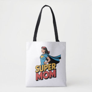 Tote Bag Super Maman Personnalisée Super-héroïne Fête des M