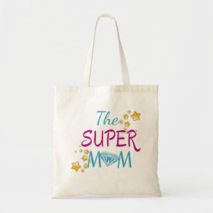 Tote Bag Super maman star diamants mères jour beau texte