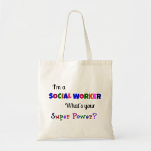 Tote Bag Super puissance du travailleur social