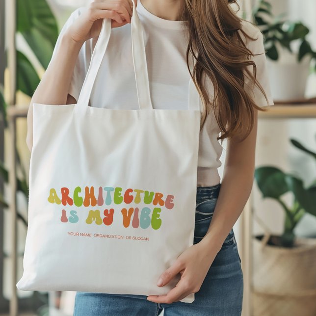 Tote Bag Super Retro Architecture est My Vibe, Architecte (Créateur téléchargé)
