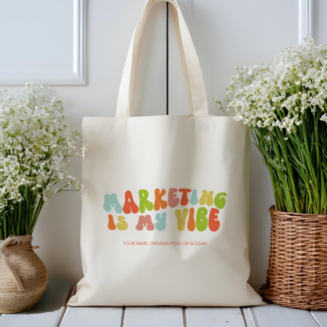 Tote Bag Super Retro Marketing est My Vibe, Communications (Créateur téléchargé)